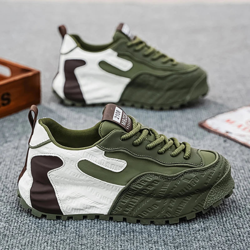 Letter Block Chunky Sole Sneakers