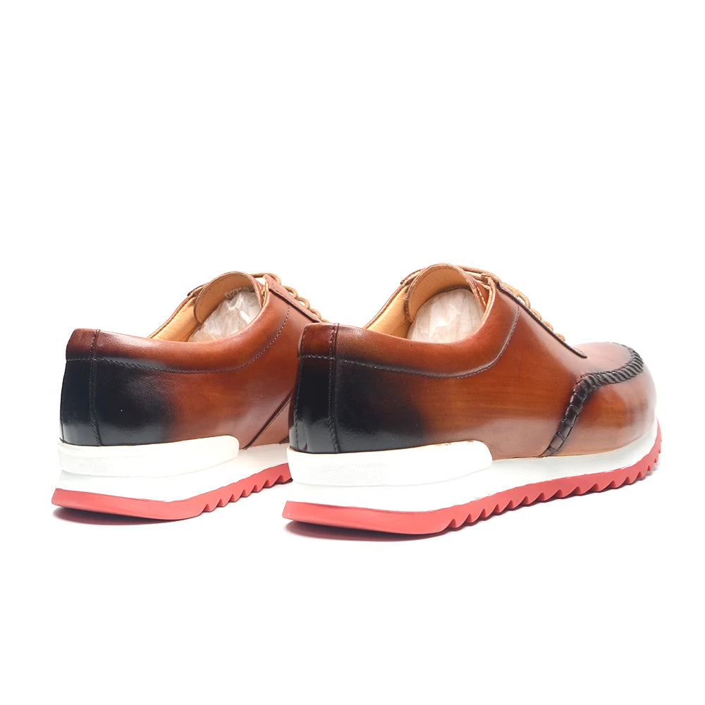 Handmade Casual Oxford Genuine Leather Sneakers