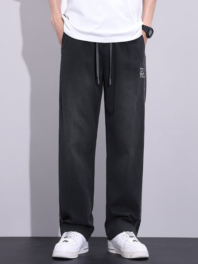 Thin Soft Lyocell Elastic Waist Pants