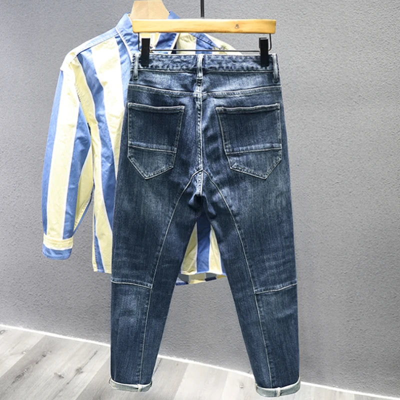 Splicing Hip-Hop Fashion Style Jeans