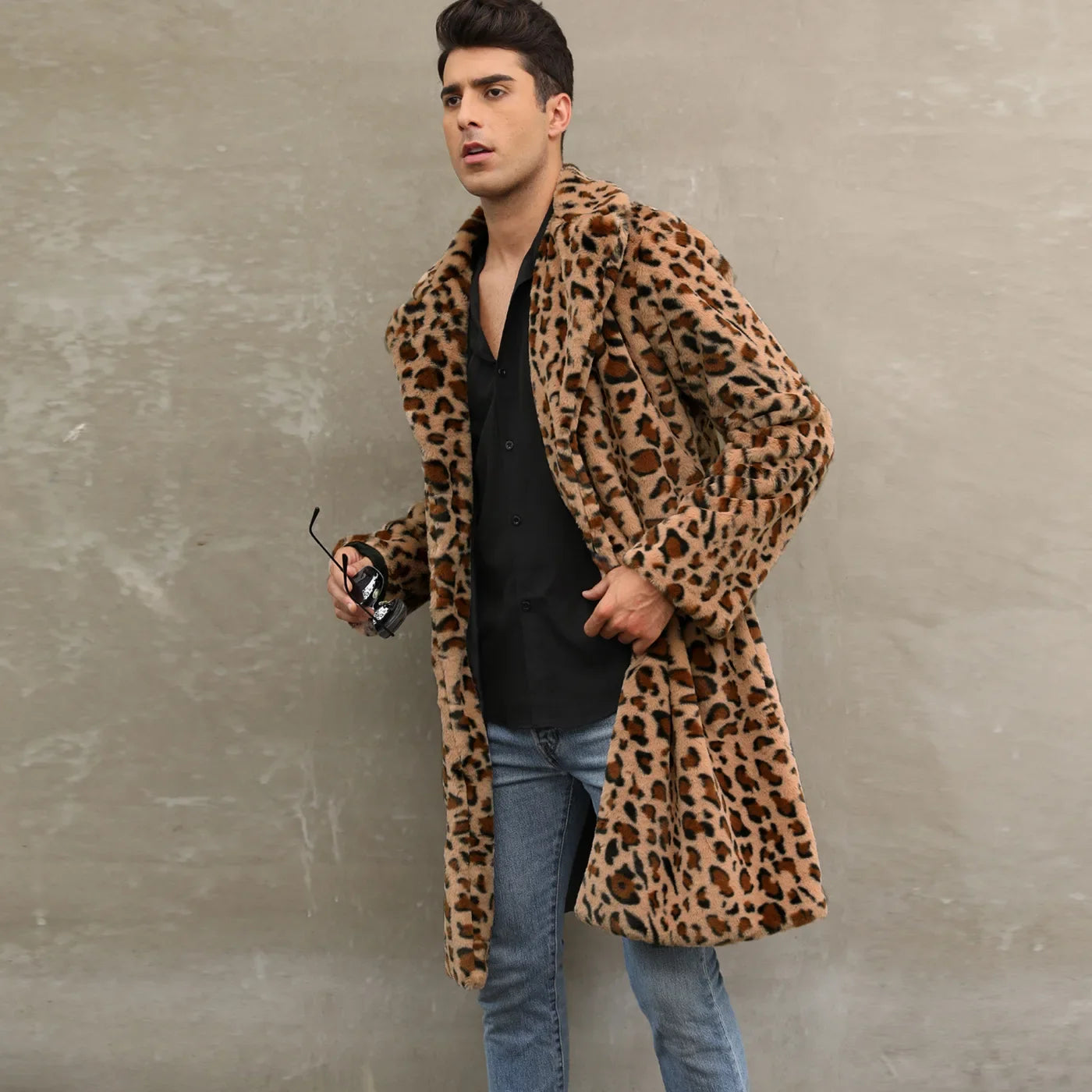 Leopard Faux Fur Winter Loose Coat