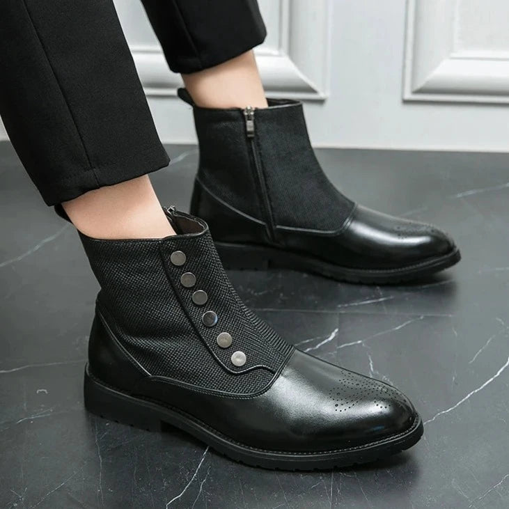 High-Top Breathable Round Toe Boots