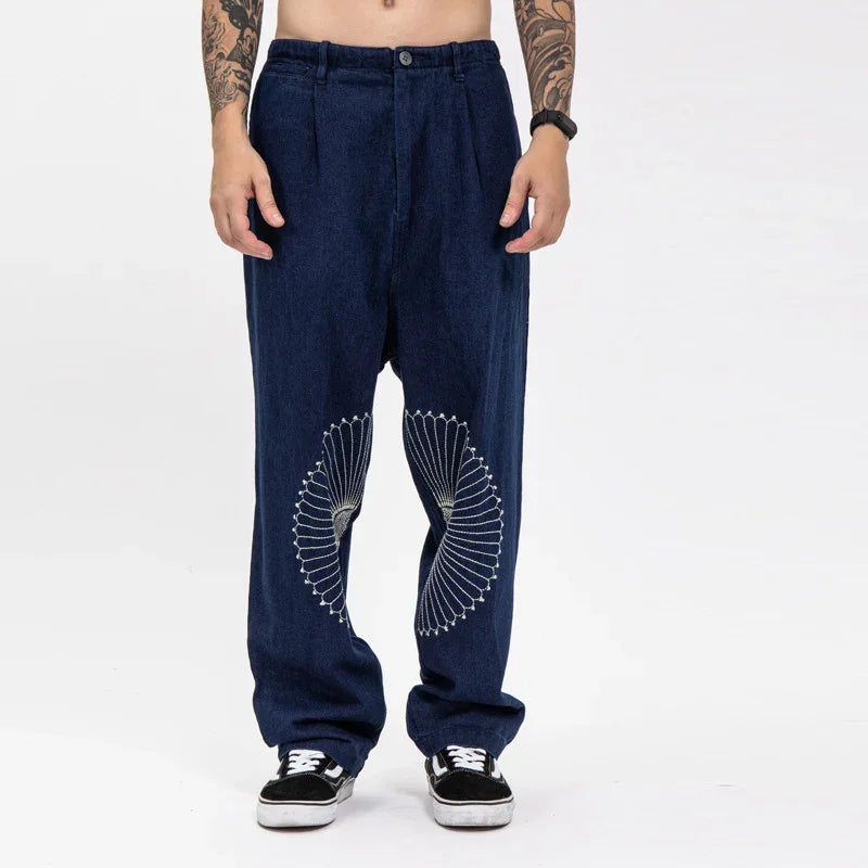 Hirata Hohiro Embroidered Loose Jeans