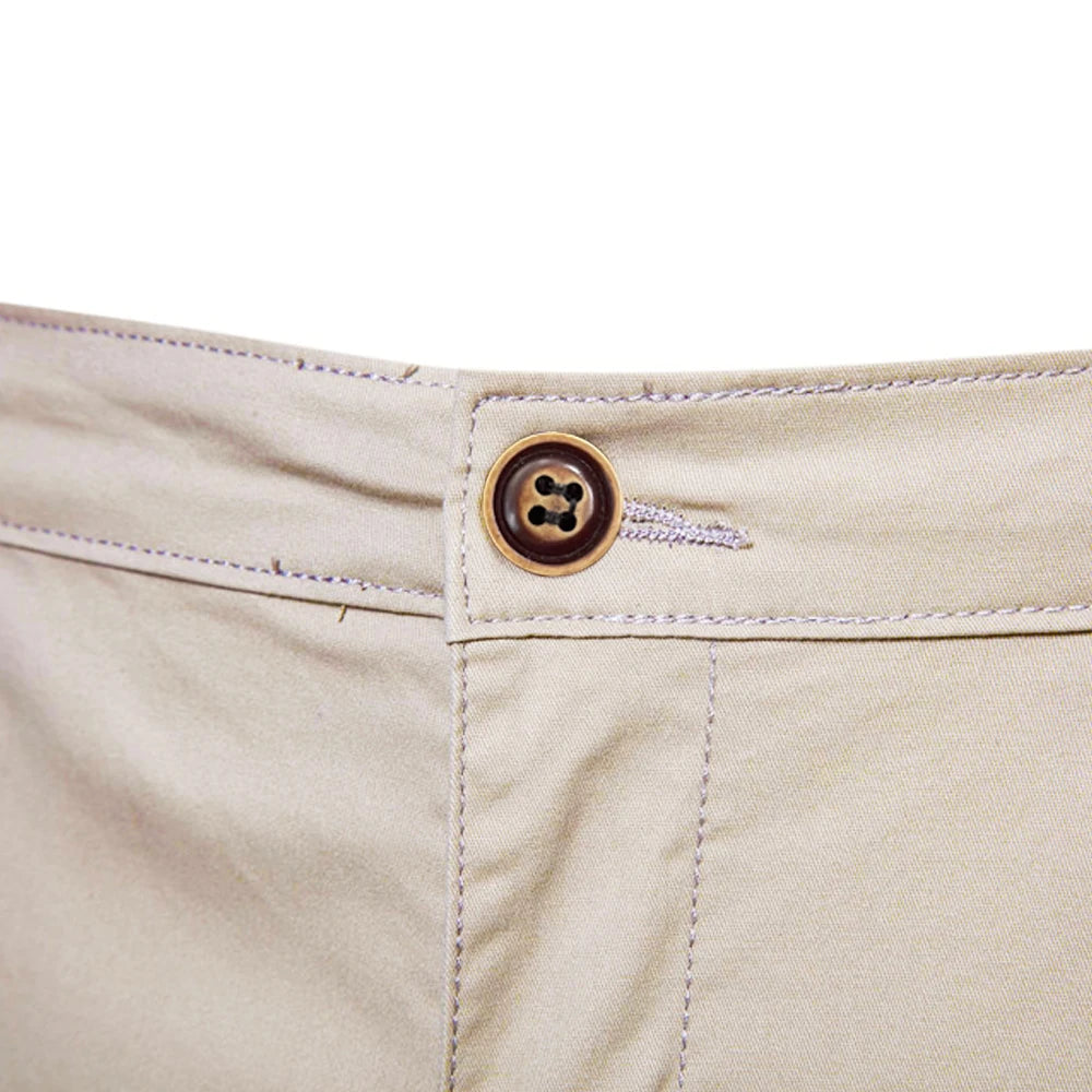 Classic Elastic Waist Chino Shorts