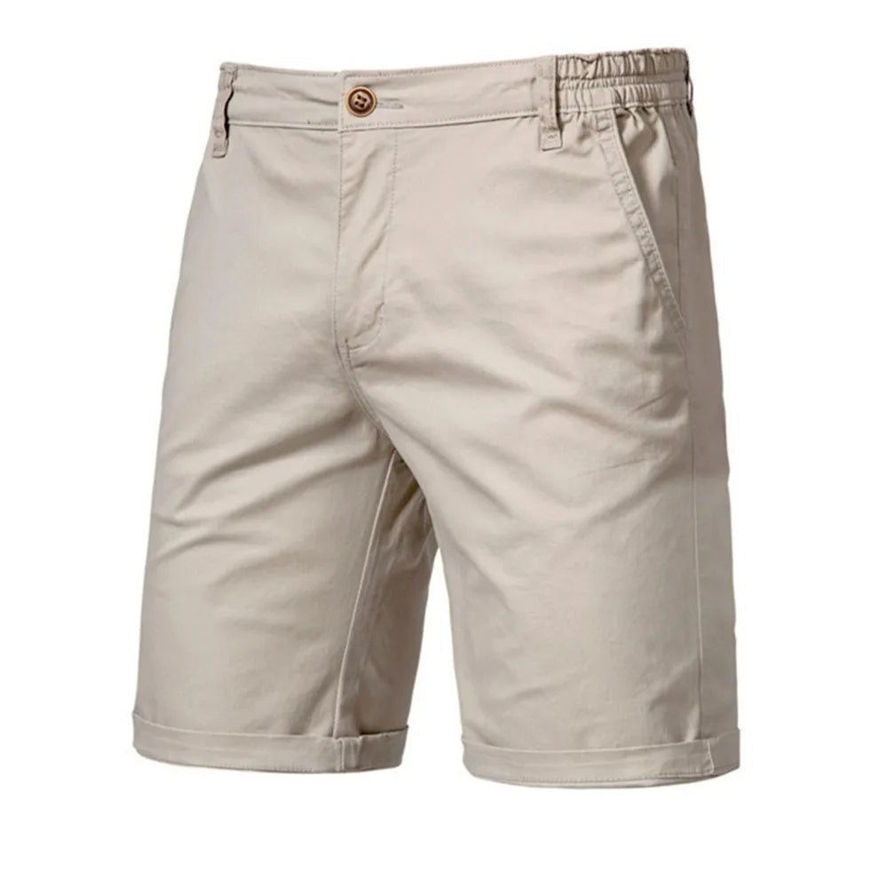 Classic Elastic Waist Chino Shorts