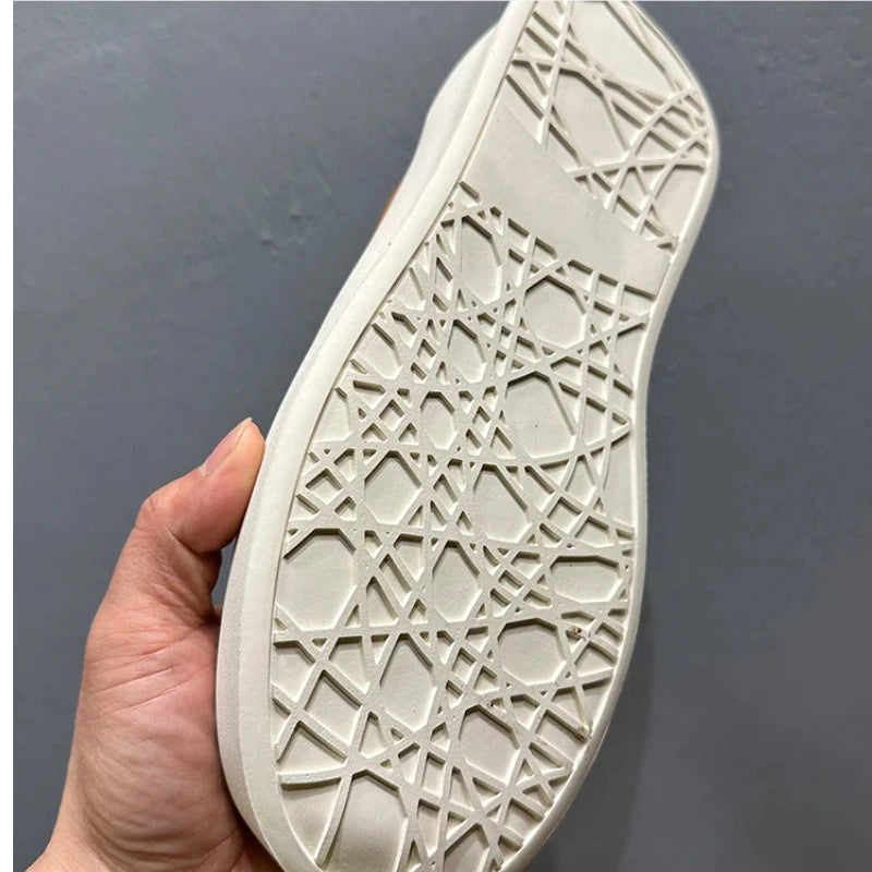 Casual Solid Leather Platform Shoes