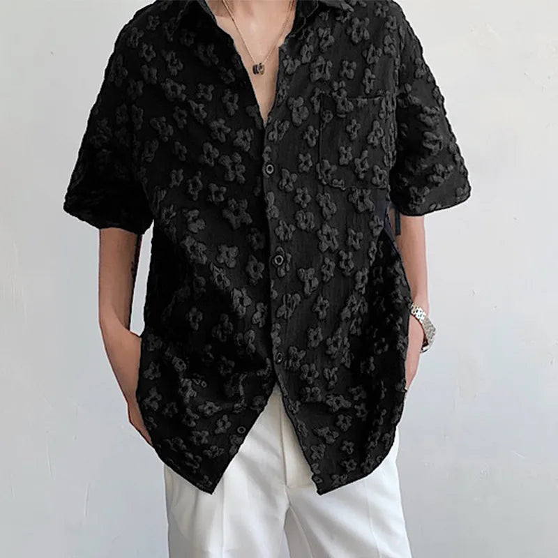 Fashion Jacquard Oversized Shirt