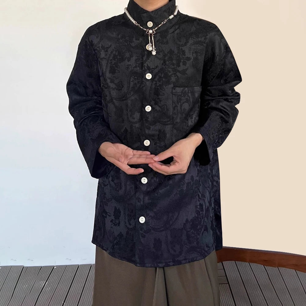 Chinese Style Retro Jacquard Shirt