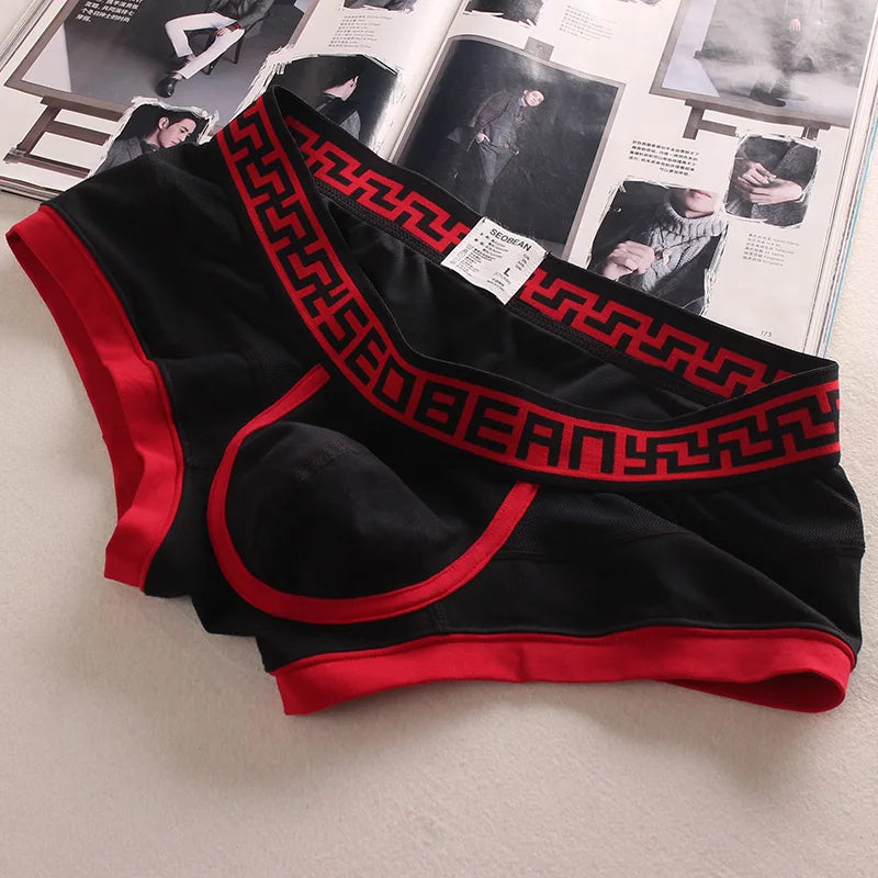 Geometric Printing Low Waist Boxer