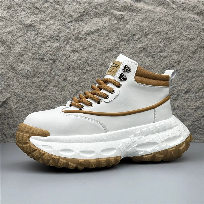 Chunky Sole High Top Casual Sneakers