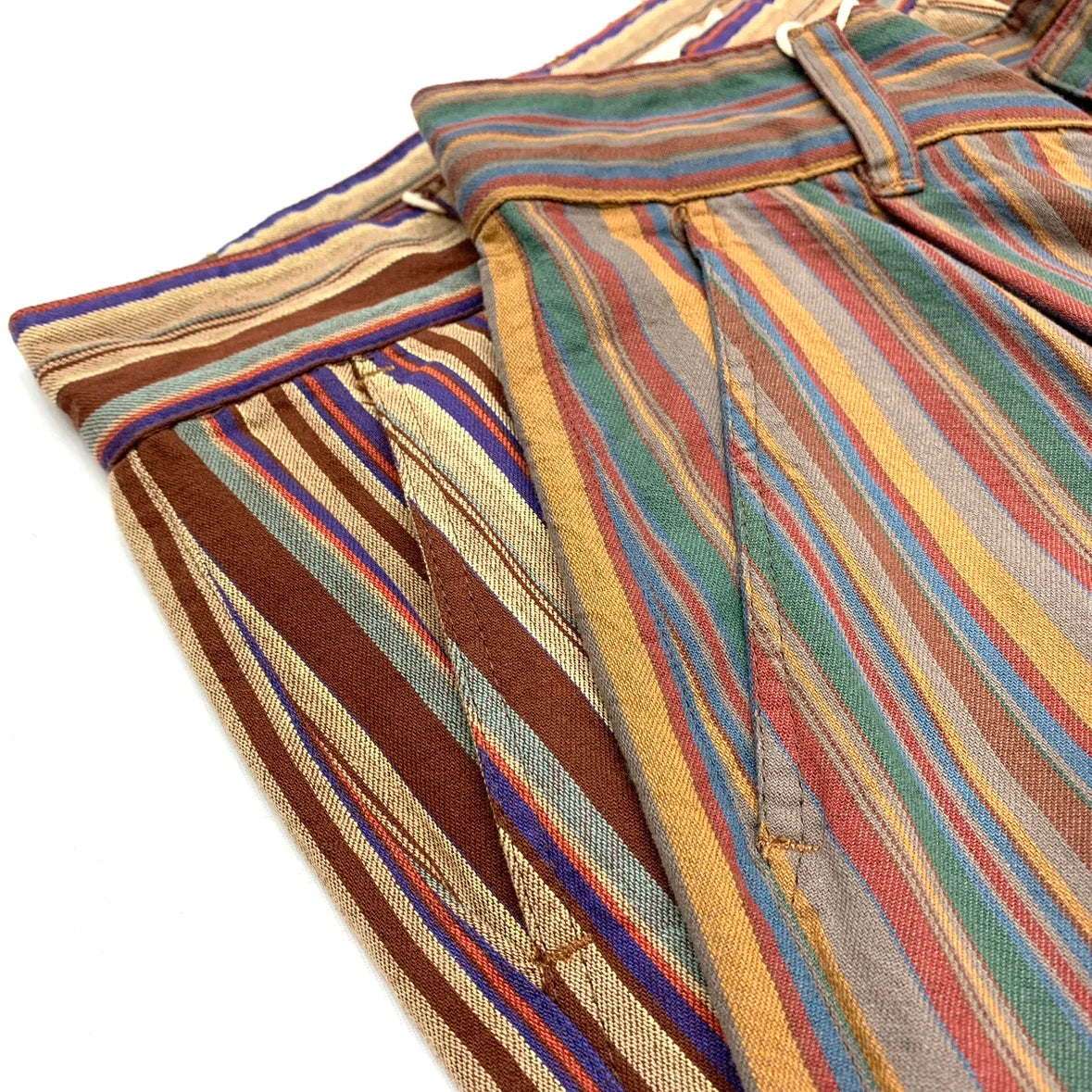 Casual Retro Stripe Drop-crotch Loose Pants
