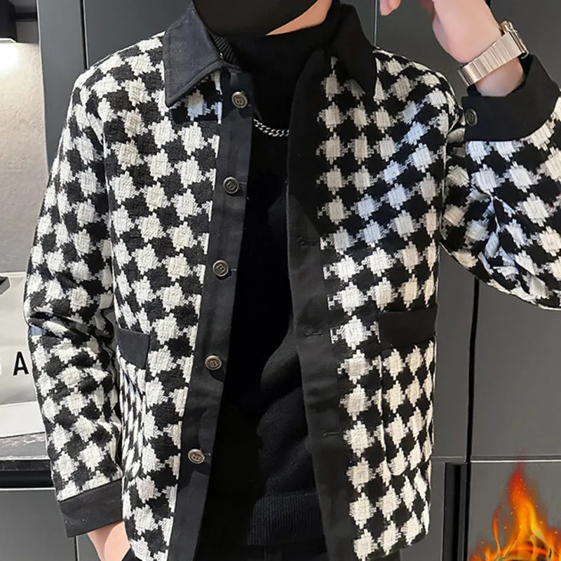 Houndstooth Black & White Style Jacket