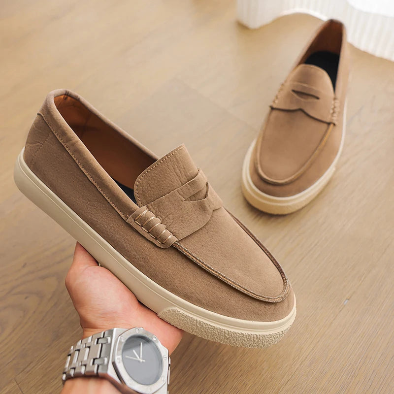 Classic Signature Suede Loafers
