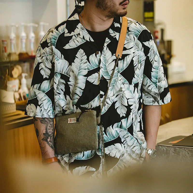 Hawaiian Banana Leaf Short Sleeve Shirt