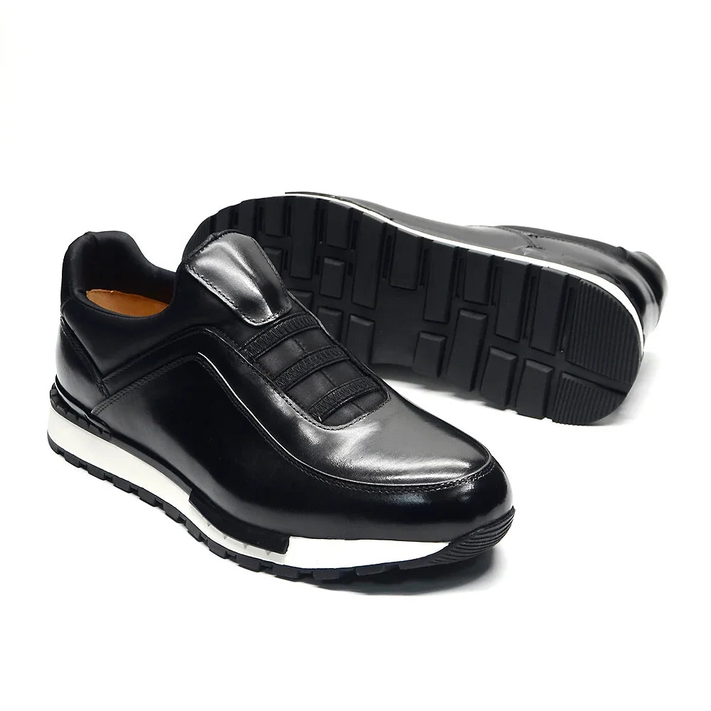 Classic Casual Genuine Leather Slip-On Shoes