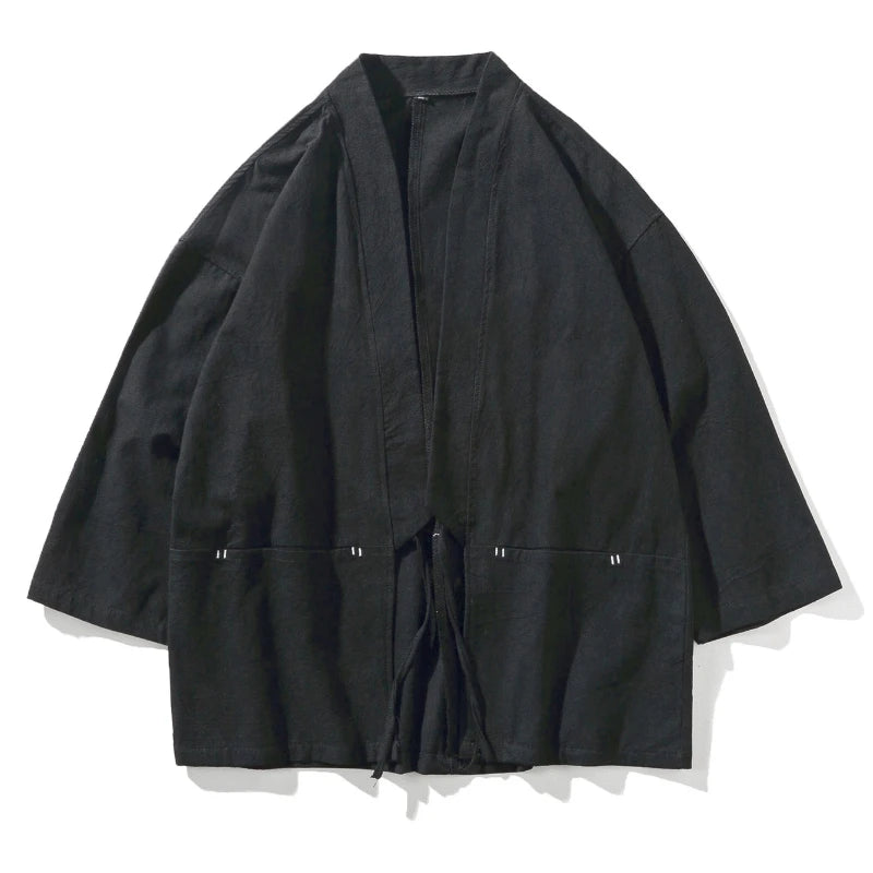 Solid Fashion Traditional Kimono Shirt