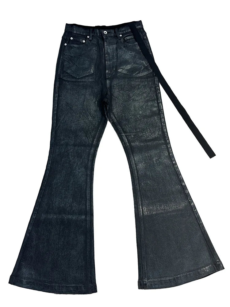 Refined Coated Flare Denim