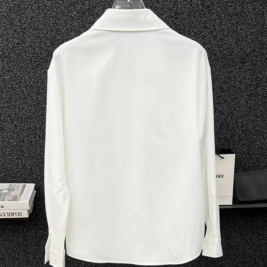 Loose Patchwork Sequin Chain Spliced Shirt