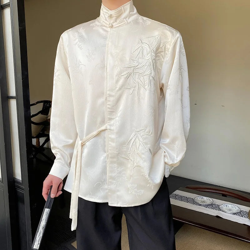 Chinese Vintage Embroidery Loose Shirt