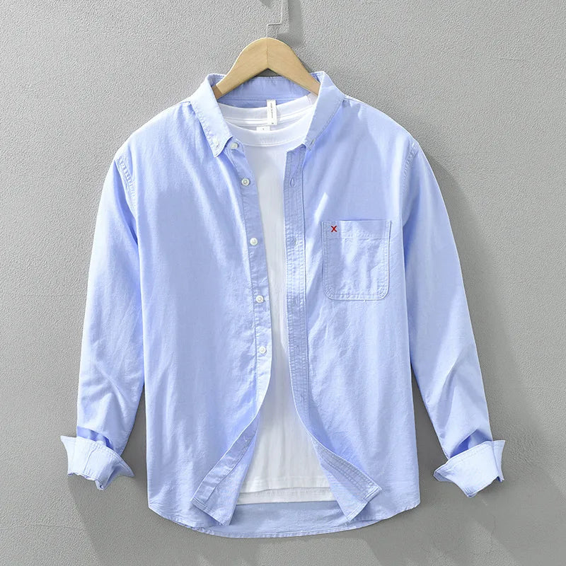 Casual Single Pocket Baggy Shirt