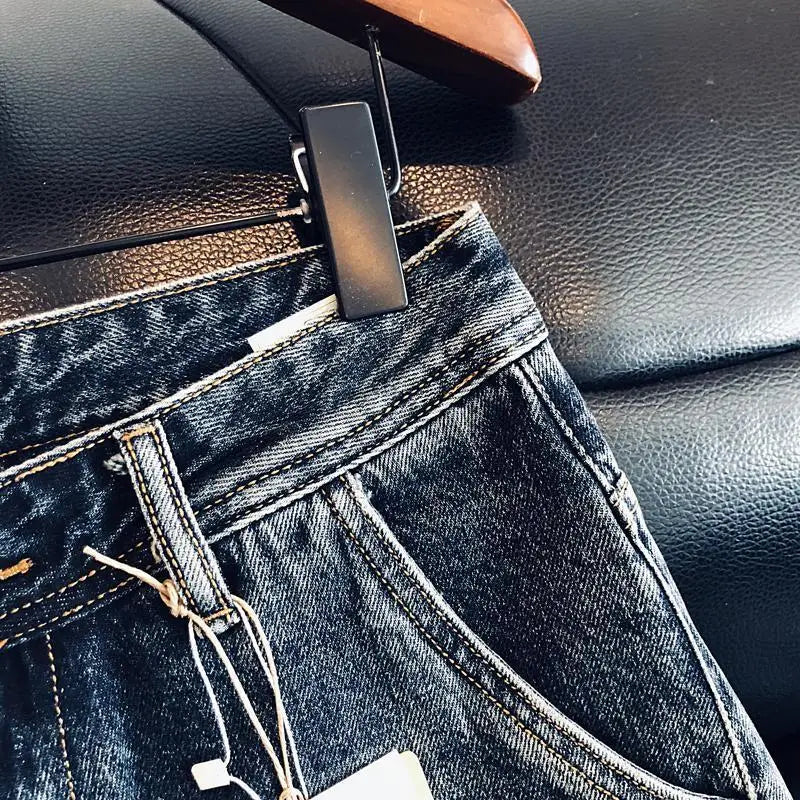 Patch Design Ripped Men's Jeans