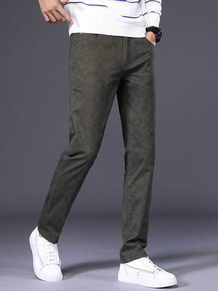 Classics Plaid Regular Straight Pants