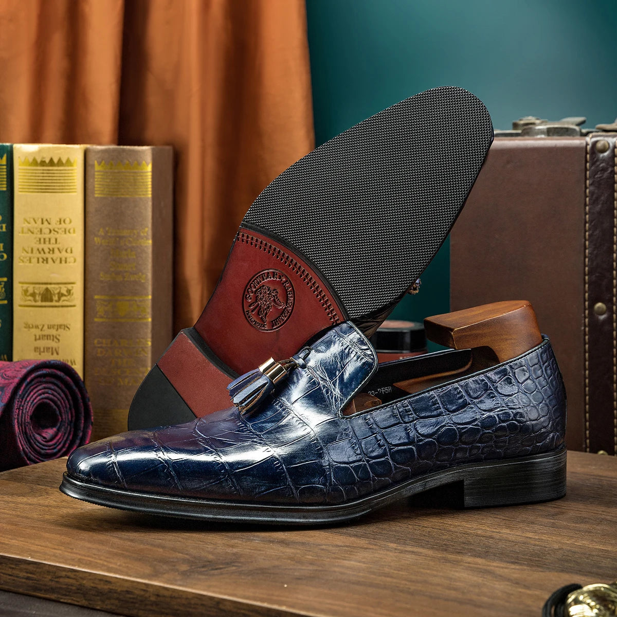 Vintage Croc Slip-On Loafers Shoes