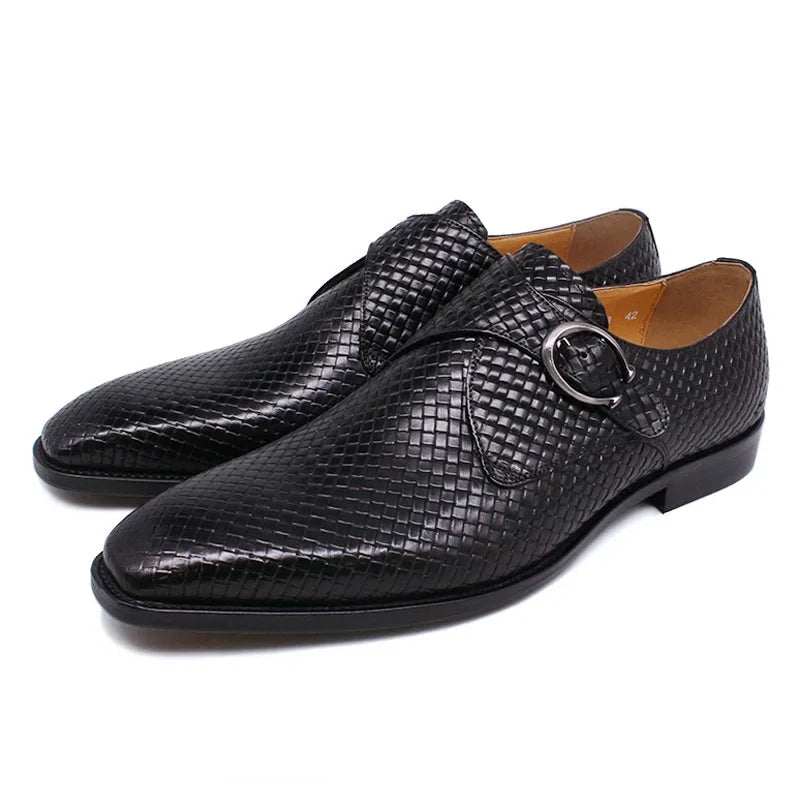 Mixed Colors Style Slip-On Monk Strap Shoes