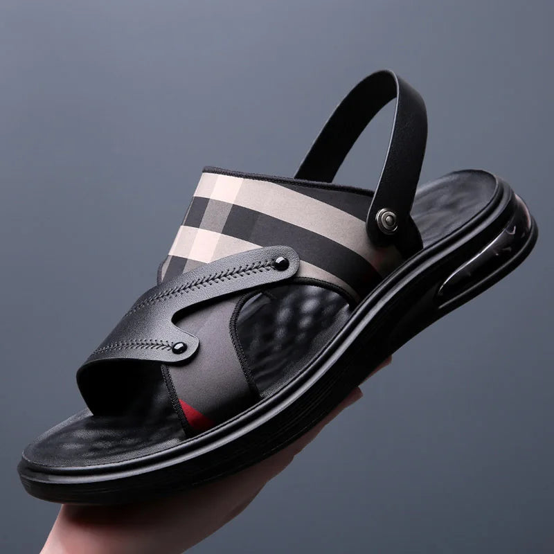 Non-Slip Leisure Breathable Leather Sandals