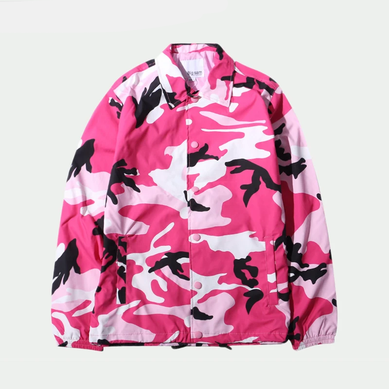 Streetwear Camouflage Windbreaker Jacket