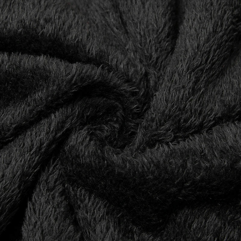 Striped Warm Fur Thick Loose Jacket