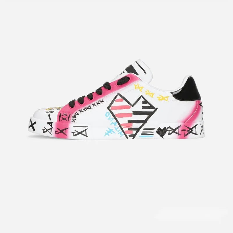 Geometric with Rhinestone Decoration Sneakers