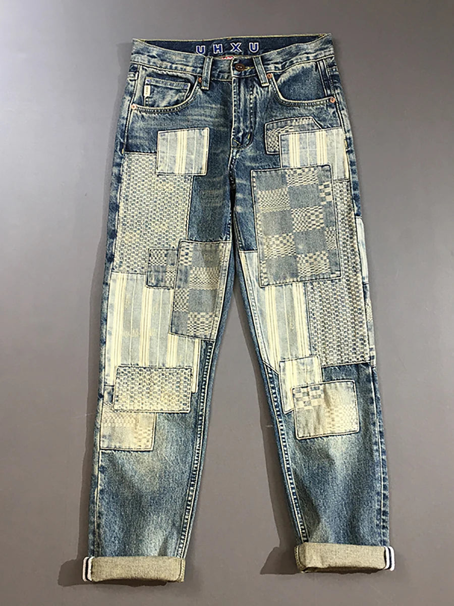Premium Patchwork Men's Denim Jeans