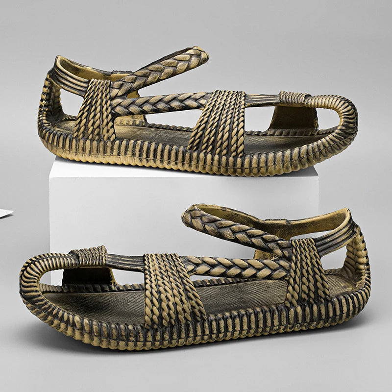 Woven Pattern EVA Gladiator Sandals