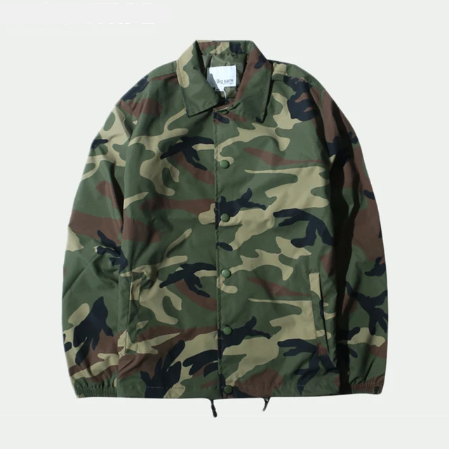 Streetwear Camouflage Windbreaker Jacket