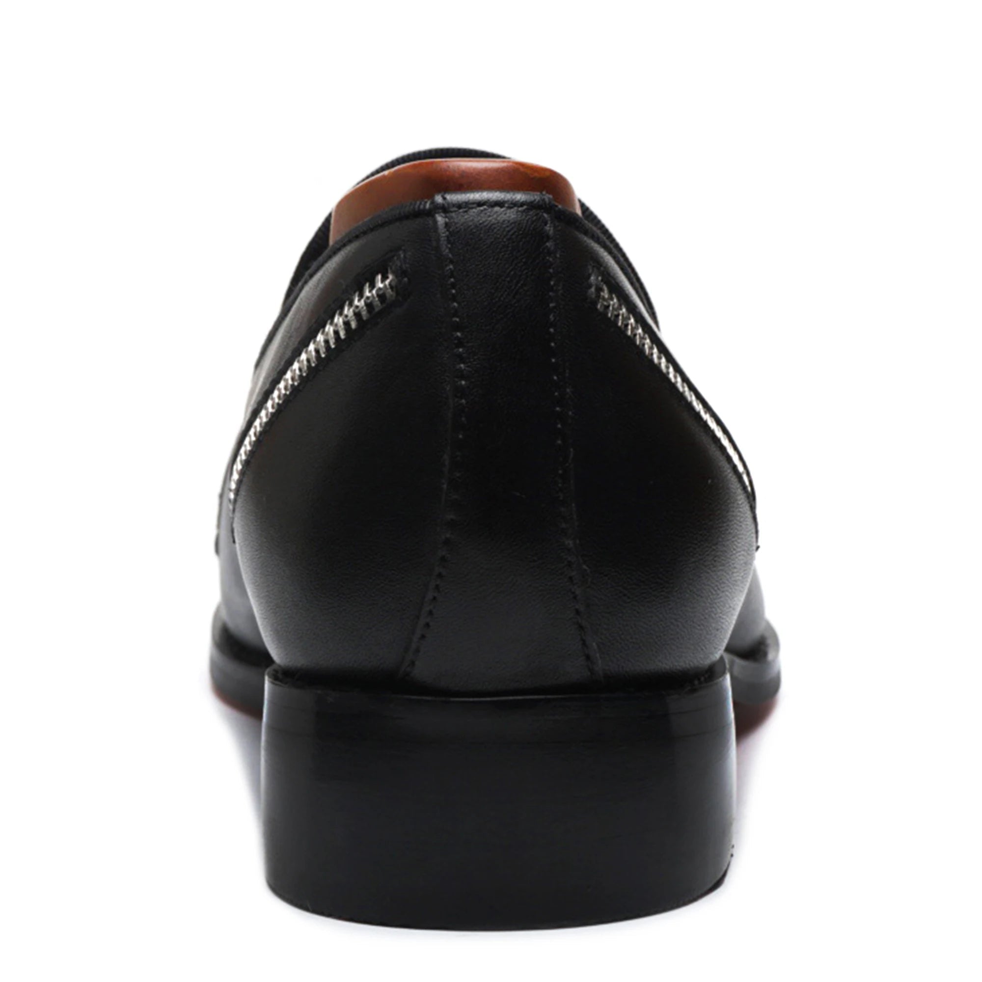 Red Bottom Zipper Decoration Men's Shoes