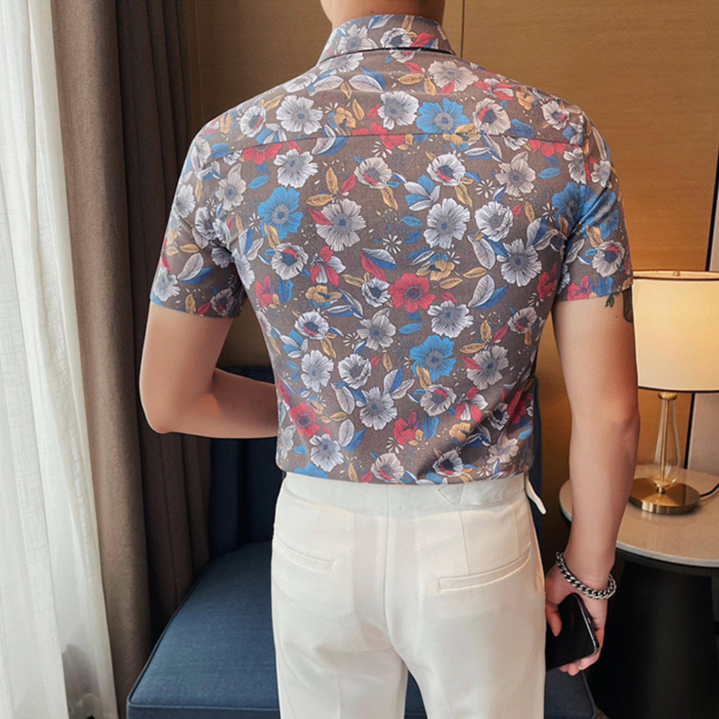 Printed Floral Slim Fit Shirt