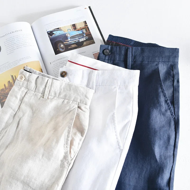 Linen Casual Loose Straight Pants