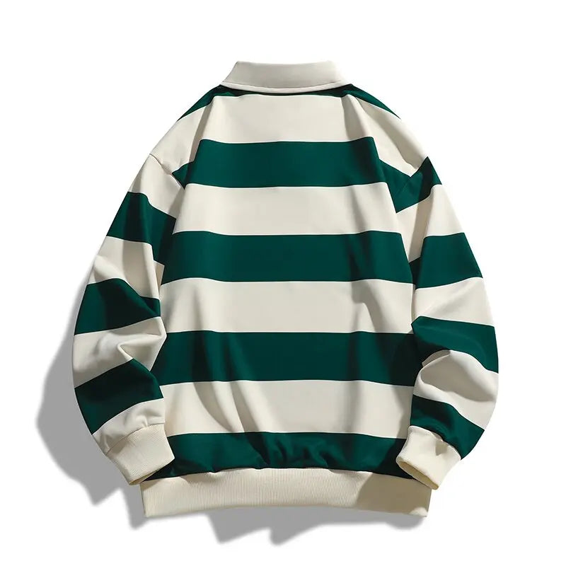 Fashion Striped Long Sleeve Loose Sweater