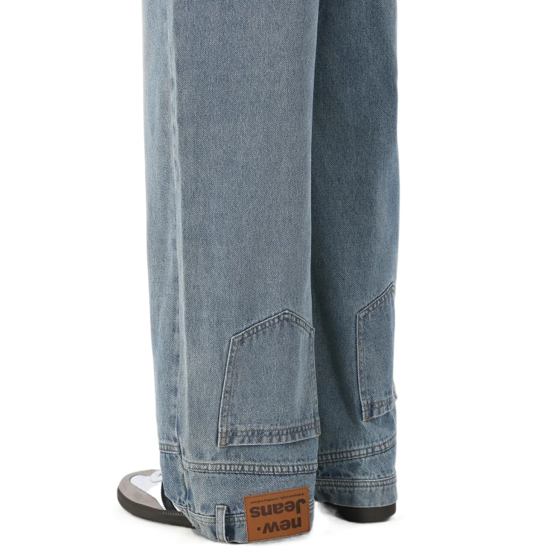 Retro Inside-Out Wear Flip Jeans