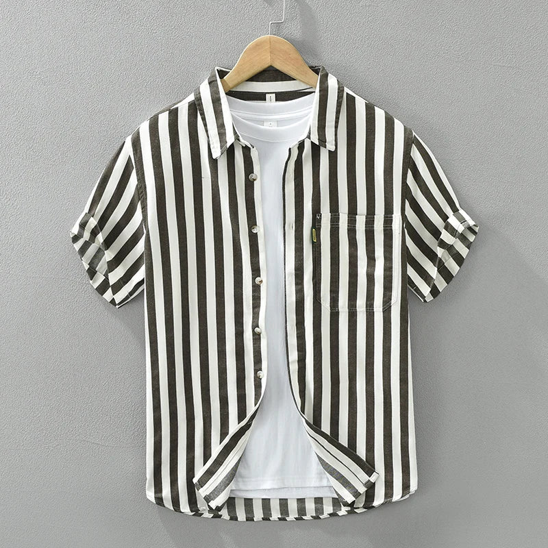 Clean Look Striped Short Sleeve Shirt