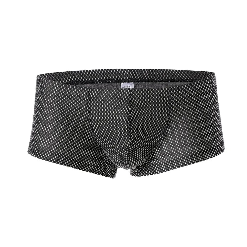 Dot Pattern Nylon Elastic Waist Boxer