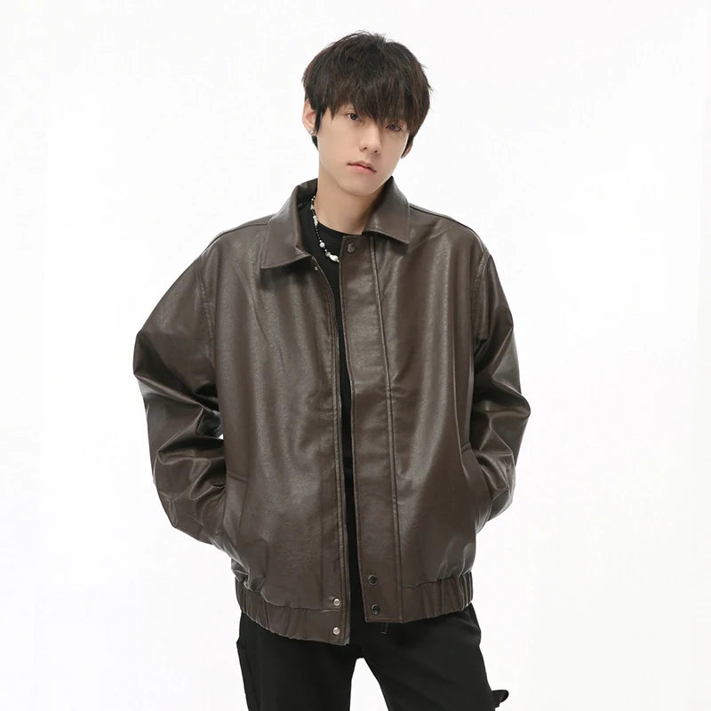 Retro Style PU Leather Jacket