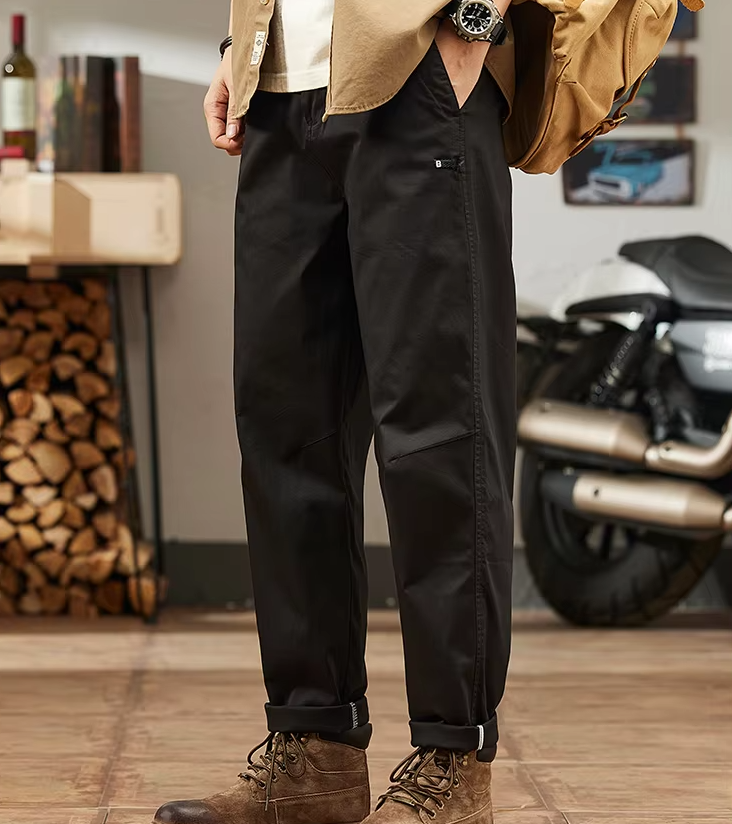 Retro Solid Outdoor Breathable Pants