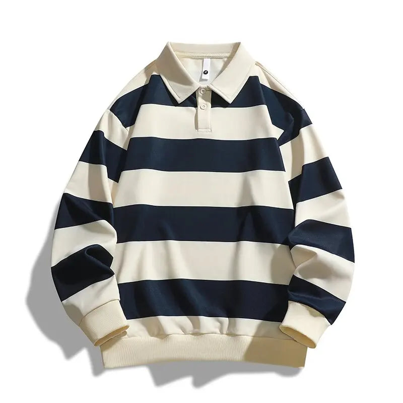 Fashion Striped Long Sleeve Loose Sweater