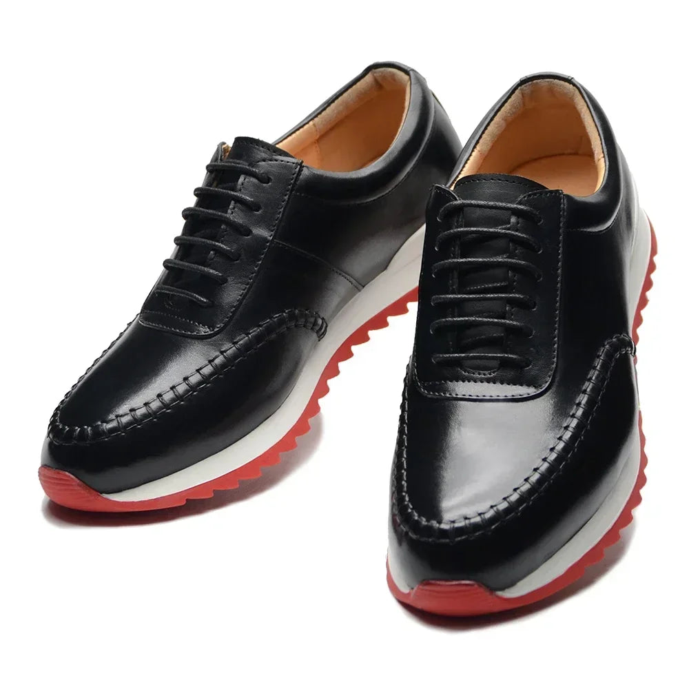 Red Sole Genuine Leather Men's Shoes