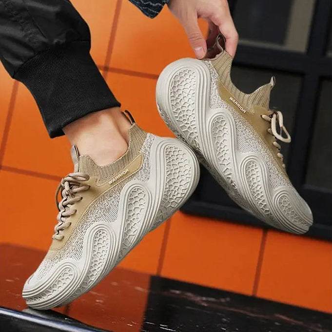 Modern Wave Knit Chunky Sneakers