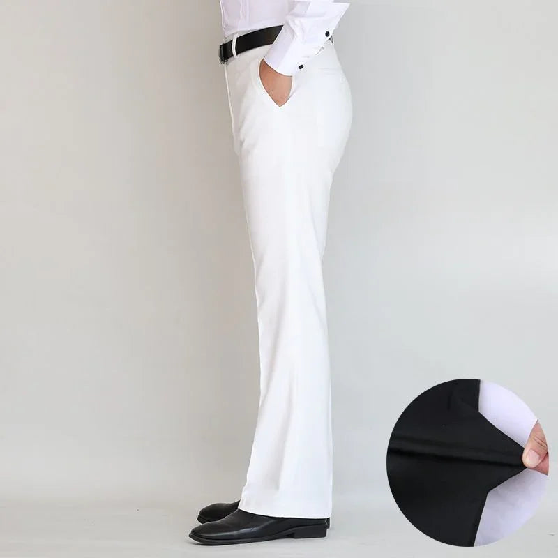 Solid Fashion High Waist Long Flare Pants