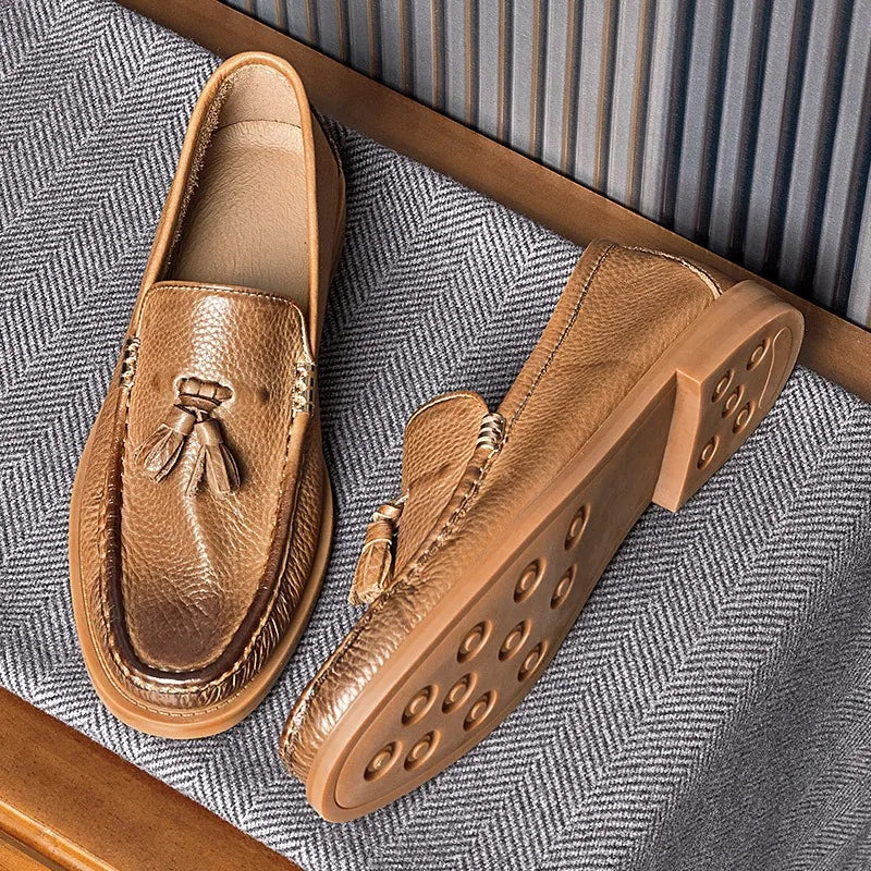 Classic Soft Cowhide Leather Loafers