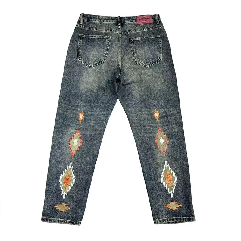 Embroidery Design Denim Men's Jeans